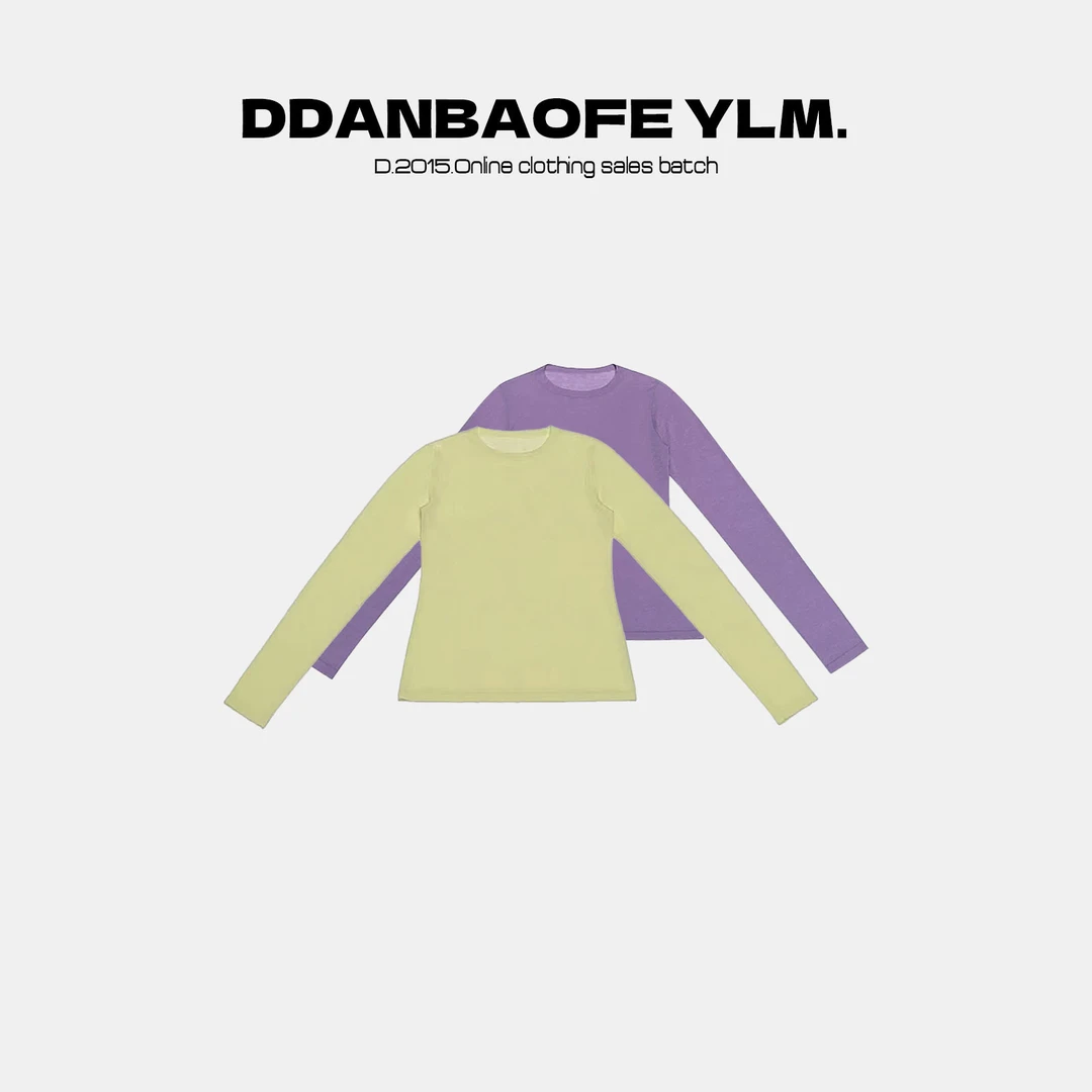 【DAYO预】100水溶羊毛纯色套头圆领针织打底衫 YLM00909