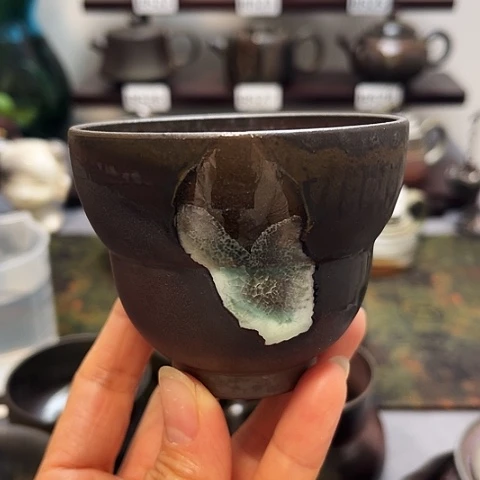 茶盏景德柴烧茶具-纯手工茶具