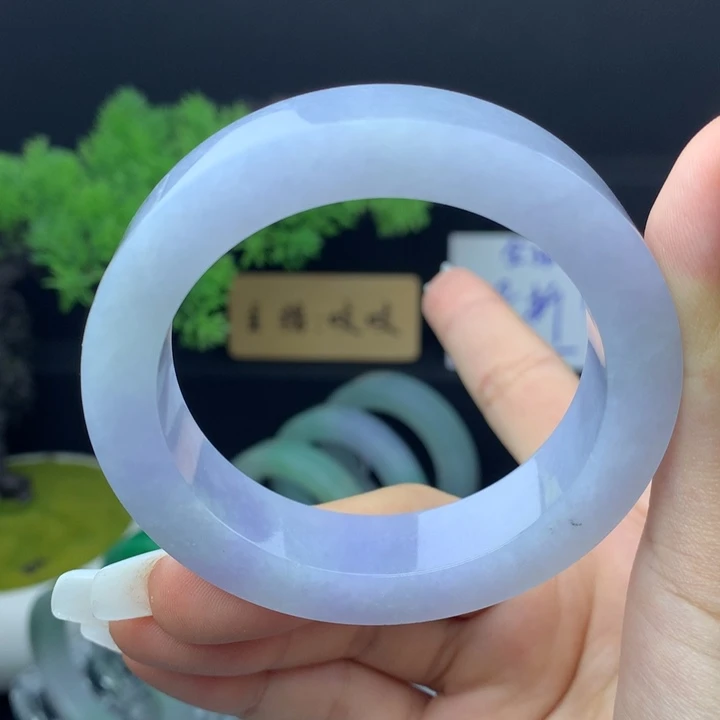 定制翡翠未镶嵌翡翠手镯52-54