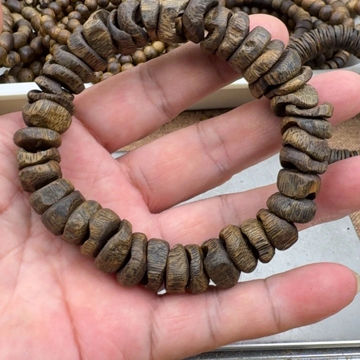 天***哥沉香手串乌身手串20克加