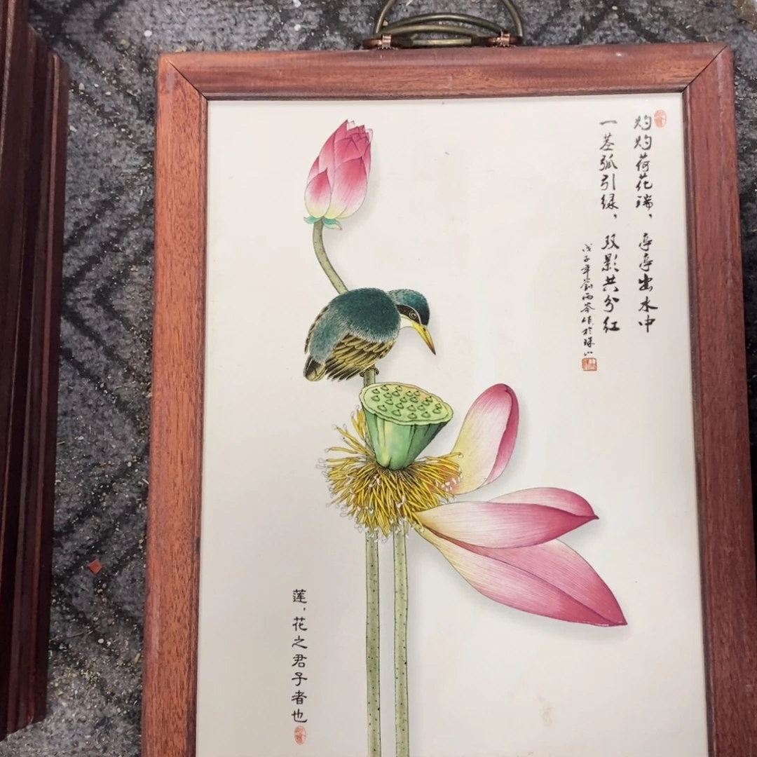 瓷37*28*1景德镇瓷板画柴窑烧制