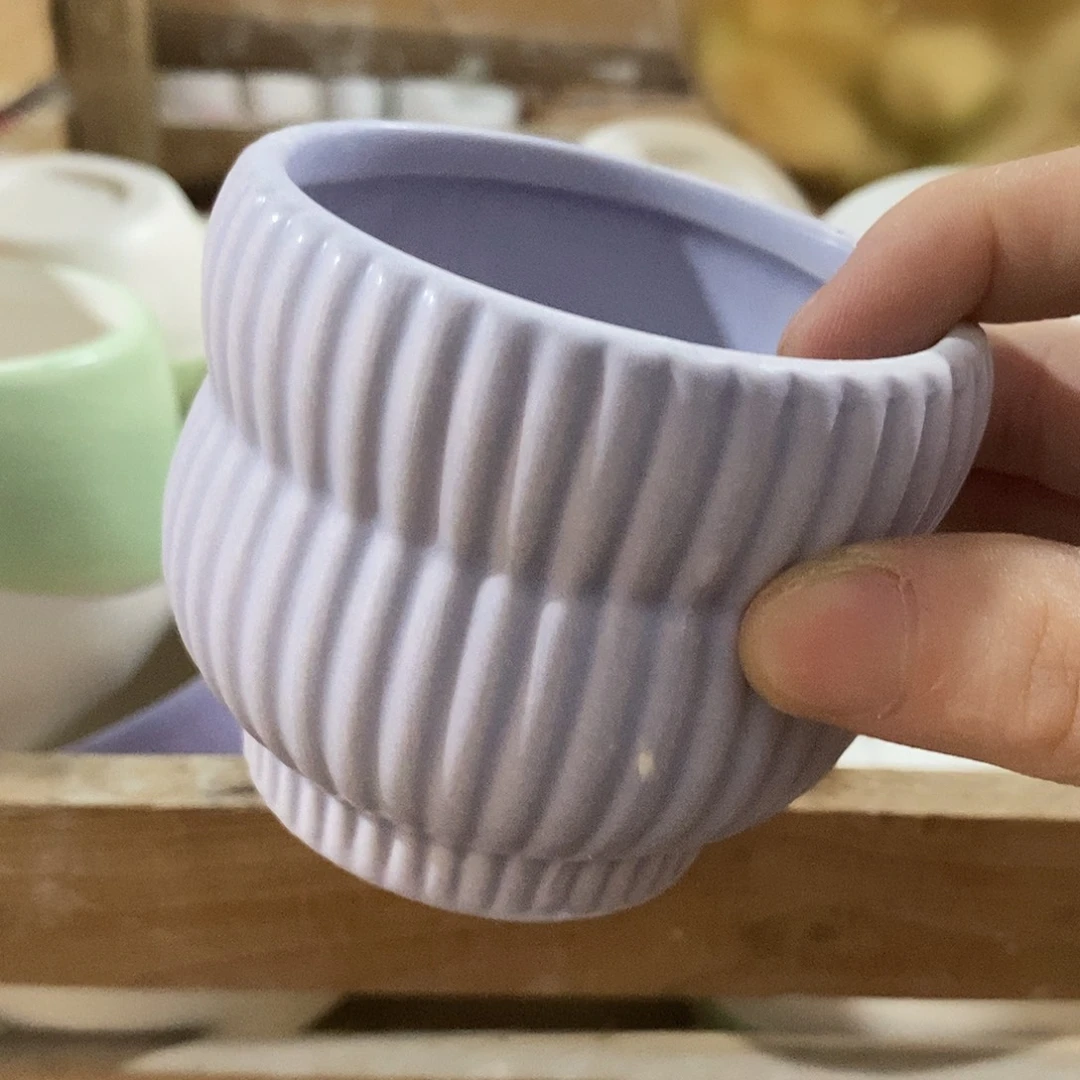 杯子陶陶盆有孔 瑕疵介意勿拍