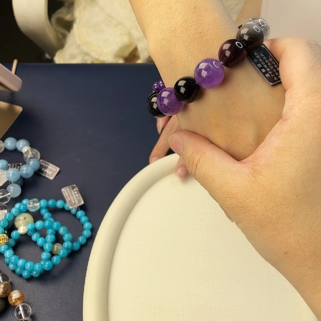 水晶手链银S925镶嵌