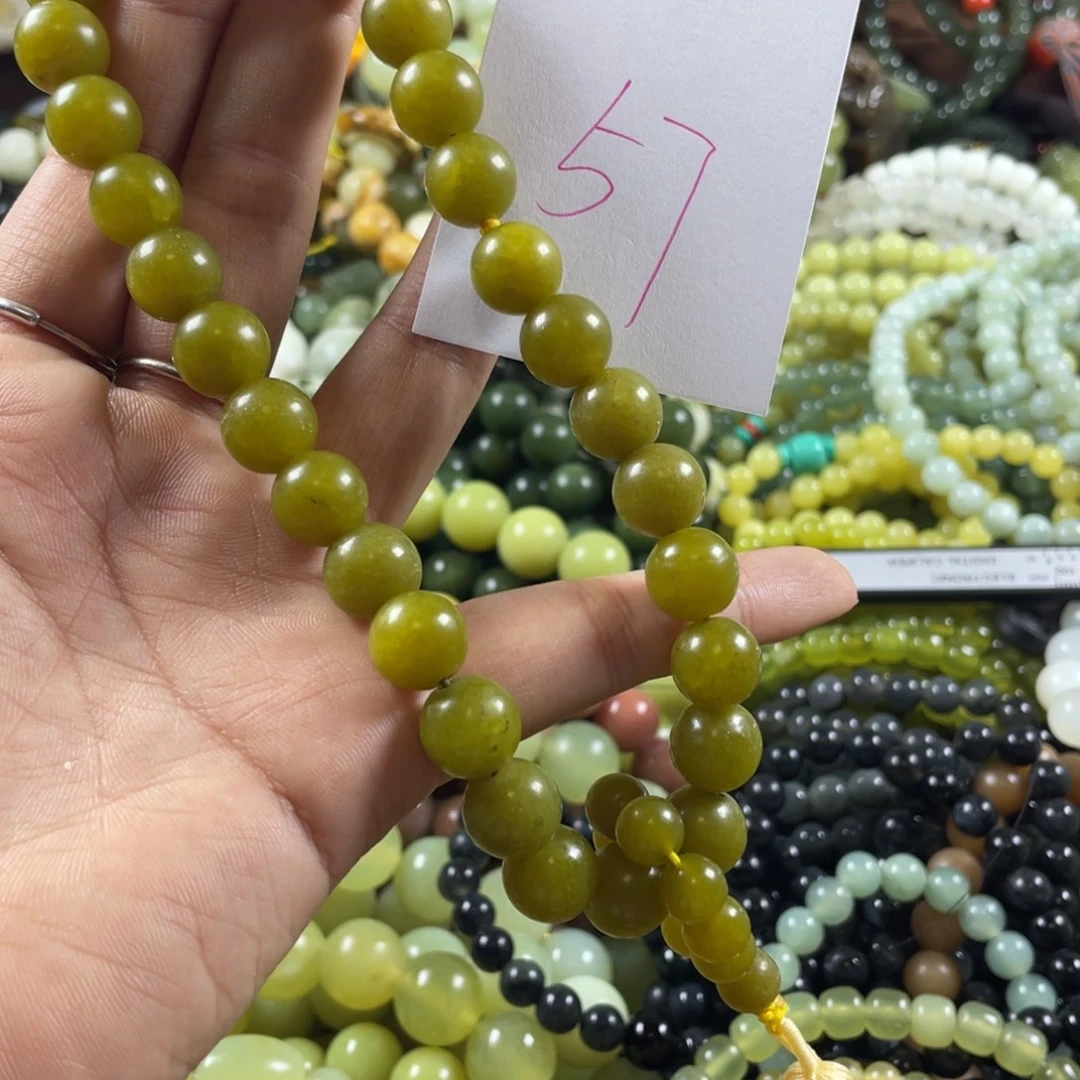 未镶嵌蛇纹石玉手串