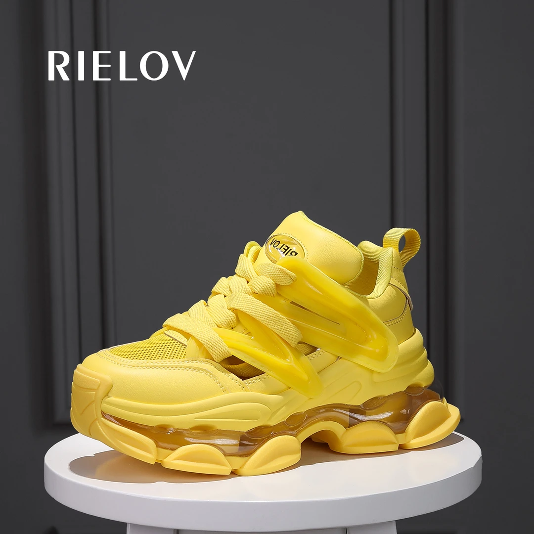 丽丽 RIELOV 增高8cm时尚原创设计潮流女士休闲鞋1688