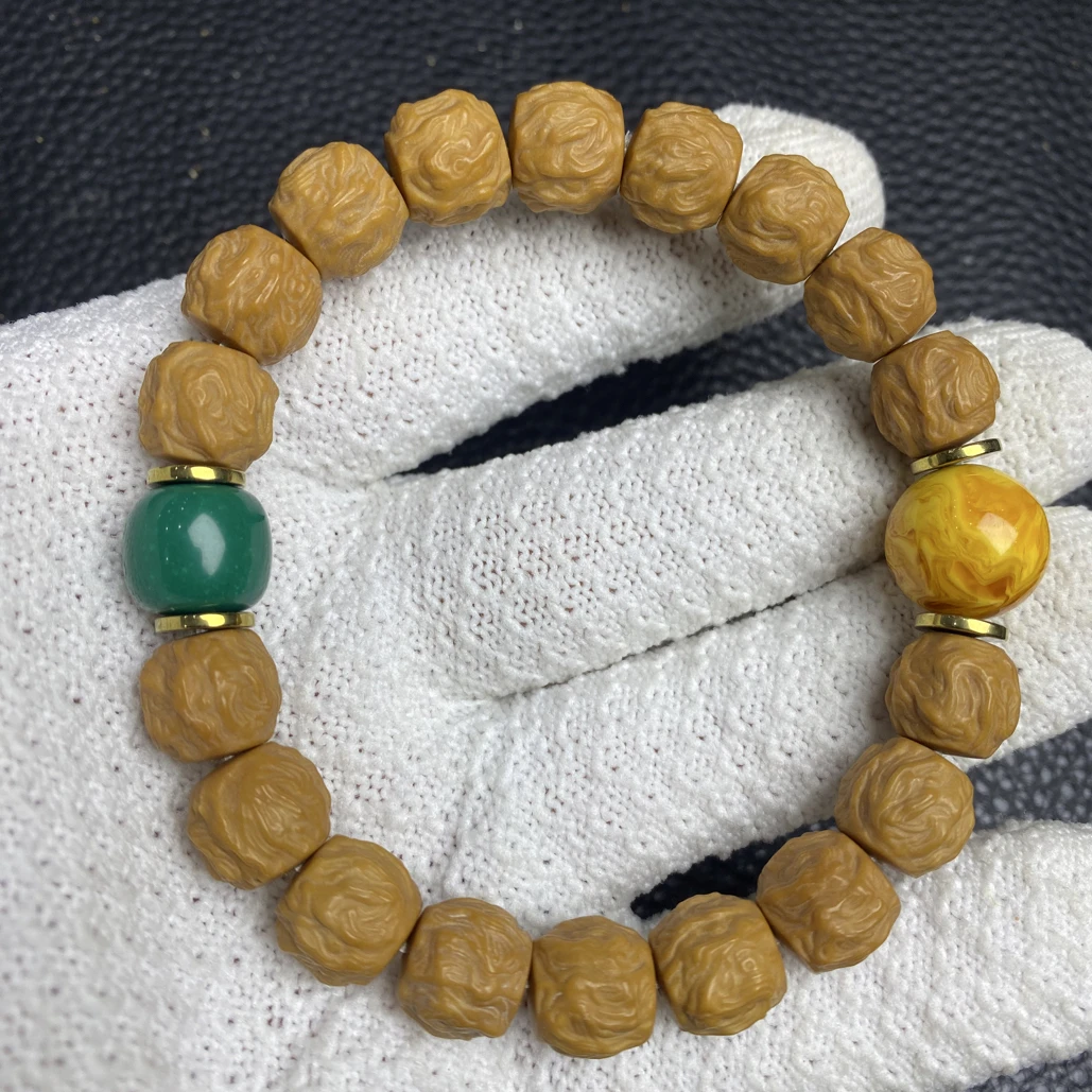 猴头核桃精工雕刻龙蛇之变手串男女款卡11 A598