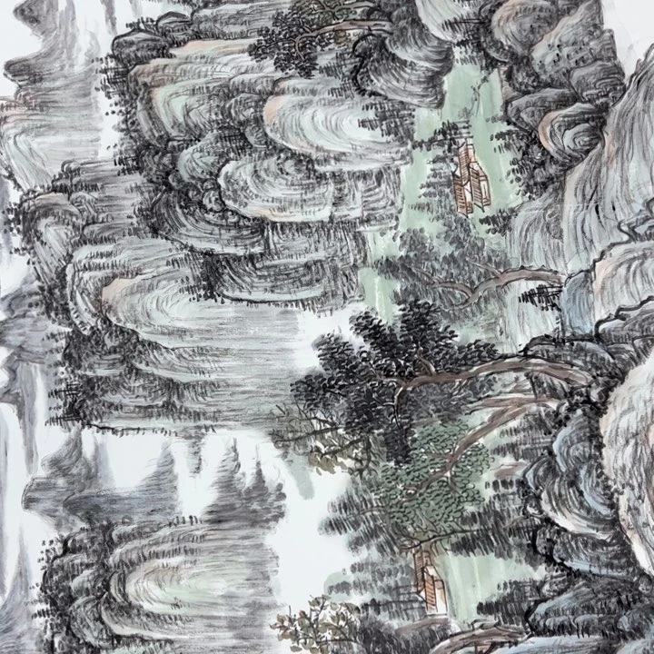 国画纯手绘作品欣赏图