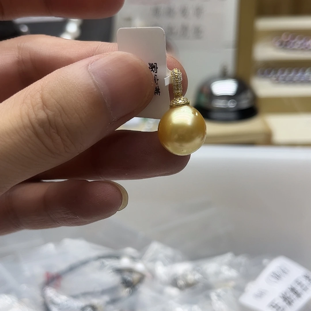 海水珍珠银S925镶嵌颈饰
