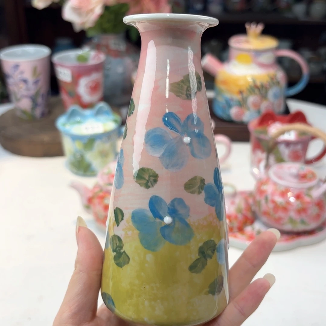 景德镇手绘高温釉下彩陶瓷茶具