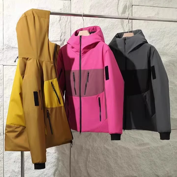 群星联名！POWHEAT科技棉！户外加厚防泼水拼色连帽棉衣外套