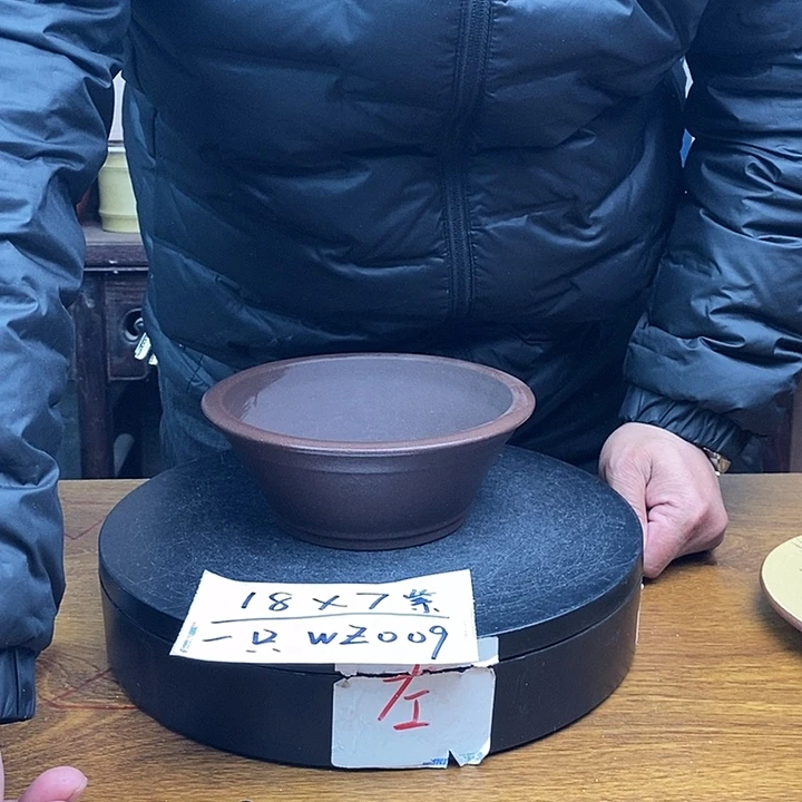 紫砂花盆货号一只WZ009