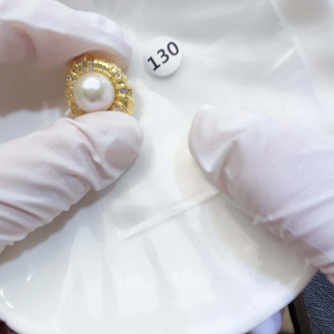 ＊***＊银S925镶嵌耳饰淡水珍珠