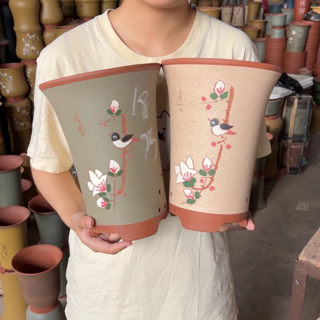 宜兴川阁紫砂花盆