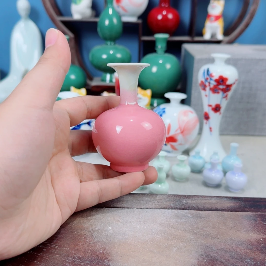 陶瓷手工小花器摆件