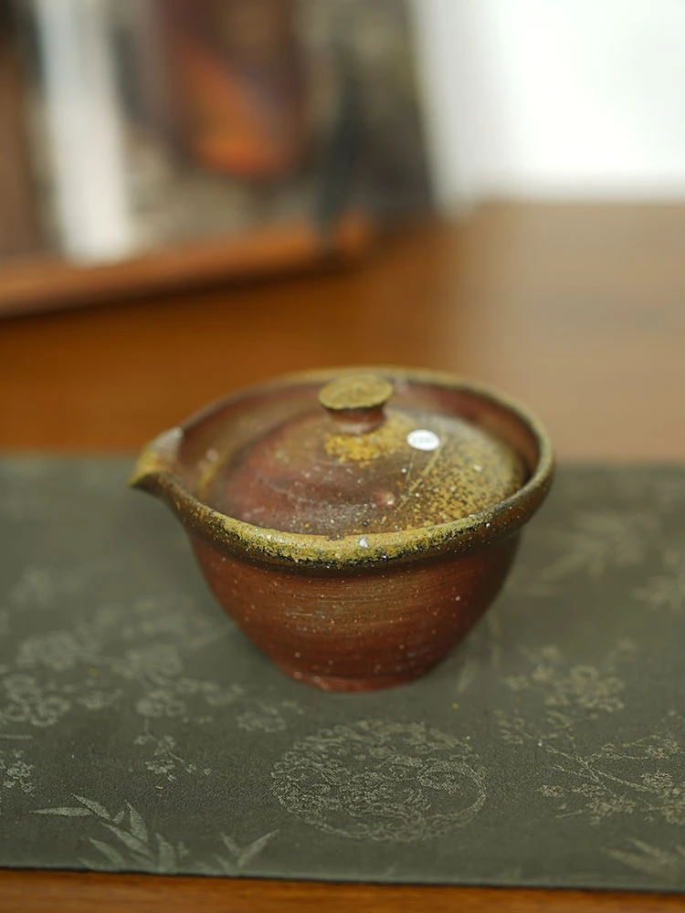 伊禾集物 日本备前烧手工匠人多久守 绞出 泡茶器 2330#