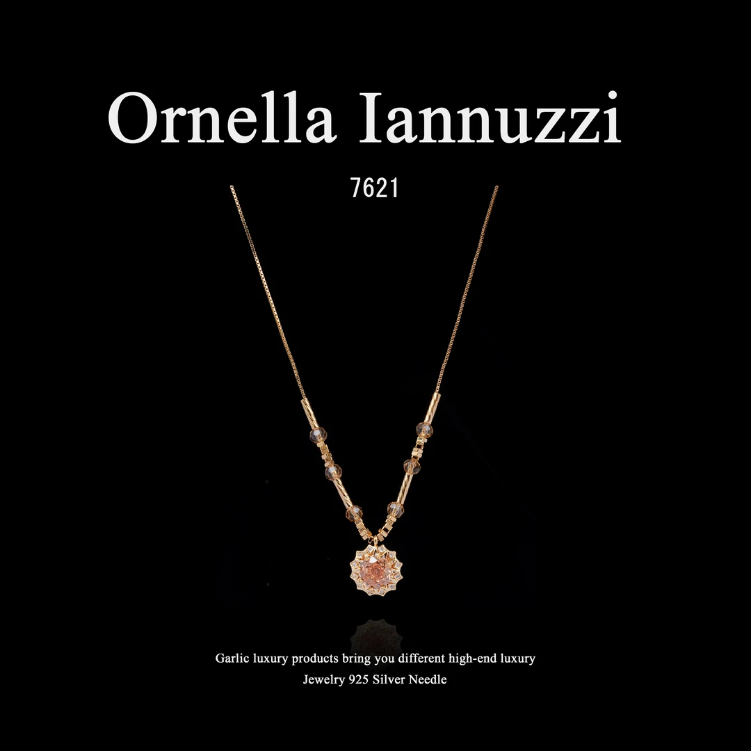 铜合金项链 镀K金 Ornella Iannuzzi【向阳而生】项链~7621(46cm)