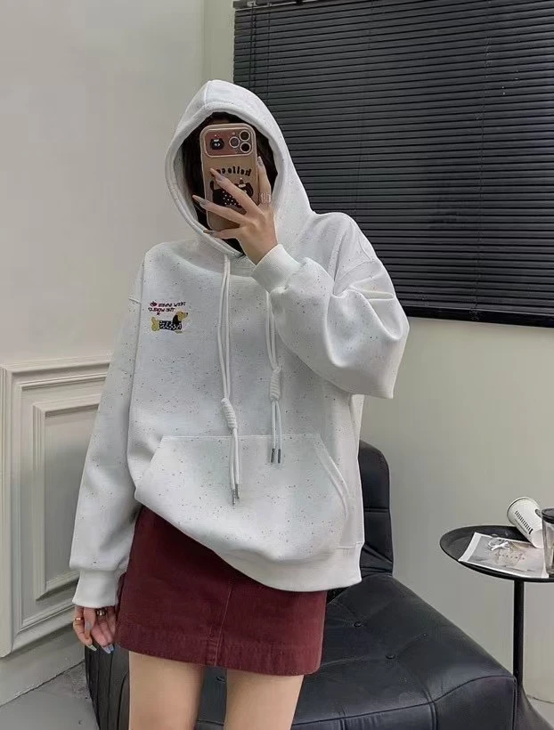 前后刺绣腊肠狗卫衣57529