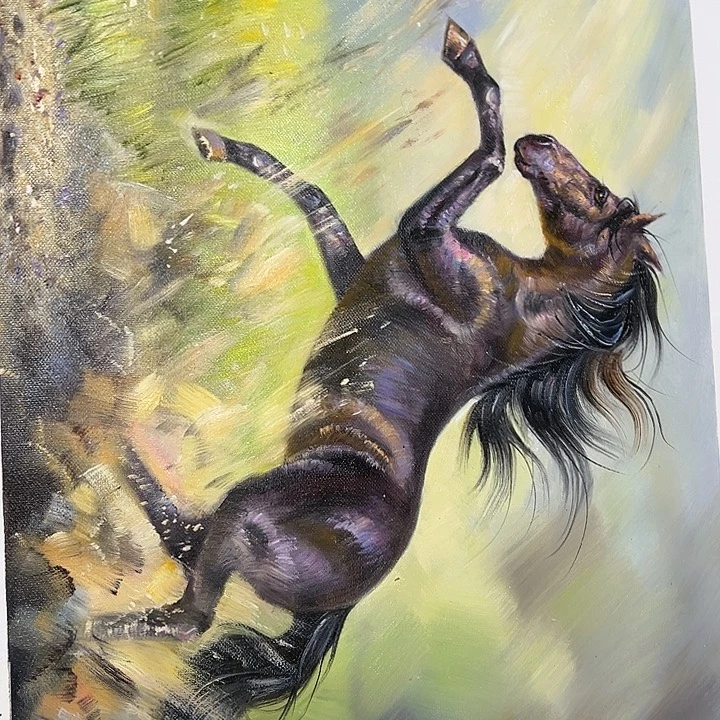 油画恭喜一直一直影子