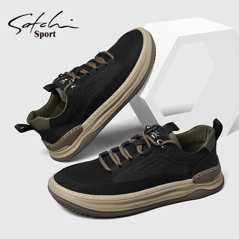 沙驰运动春夏运动休闲帆布鞋时尚透气潮鞋低帮厚底鞋爸爸上班鞋子