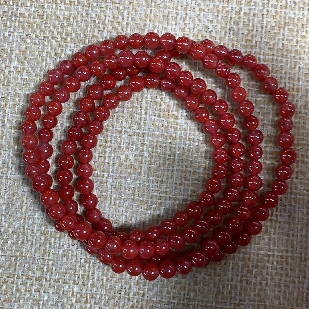 南红玛瑙未镶嵌手链项链多圈原矿南红玫瑰火焰纹4加