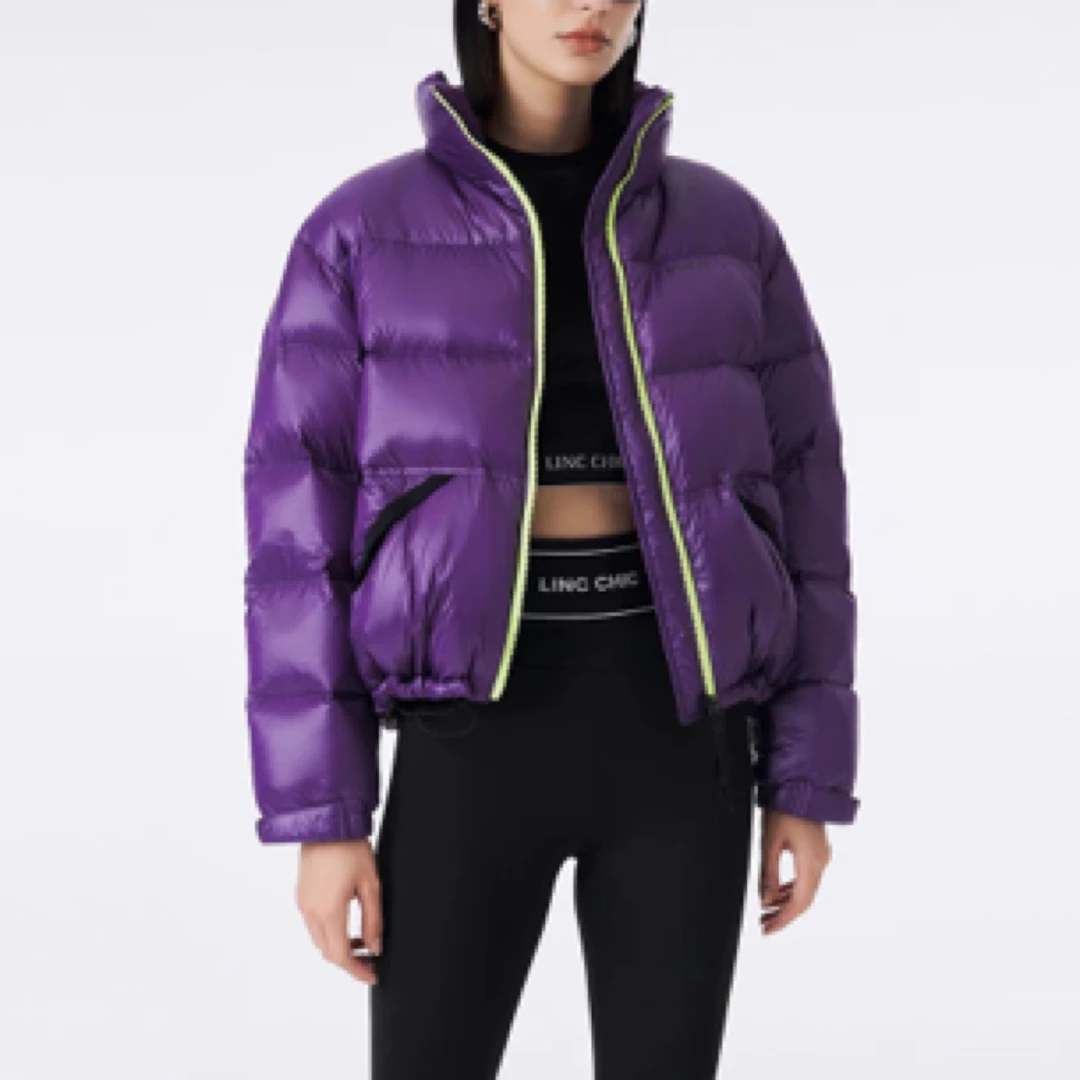 金羽杰新年特惠帽泡芙短款羽绒服1296