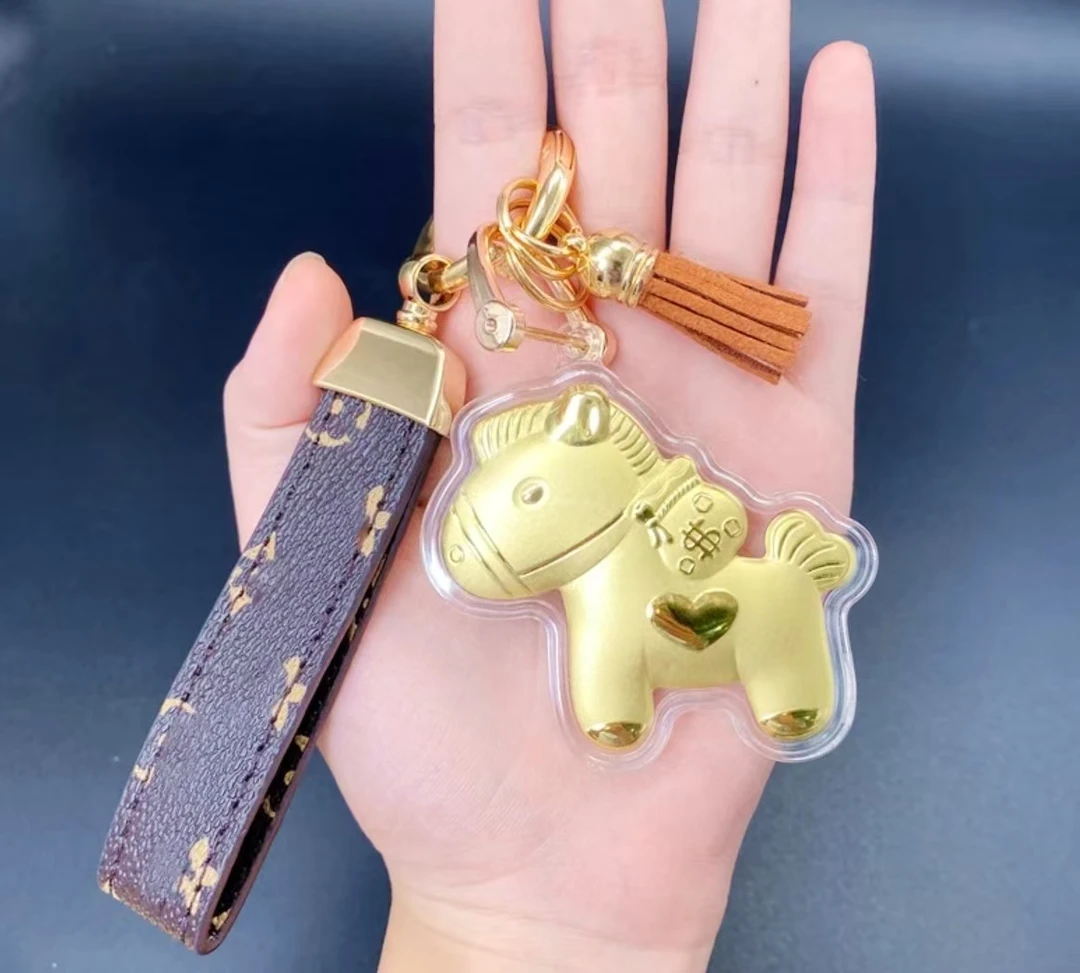 含金工艺品【质检发货】DY I 8 K 马上有钱钥匙扣 - 燕老板宠粉