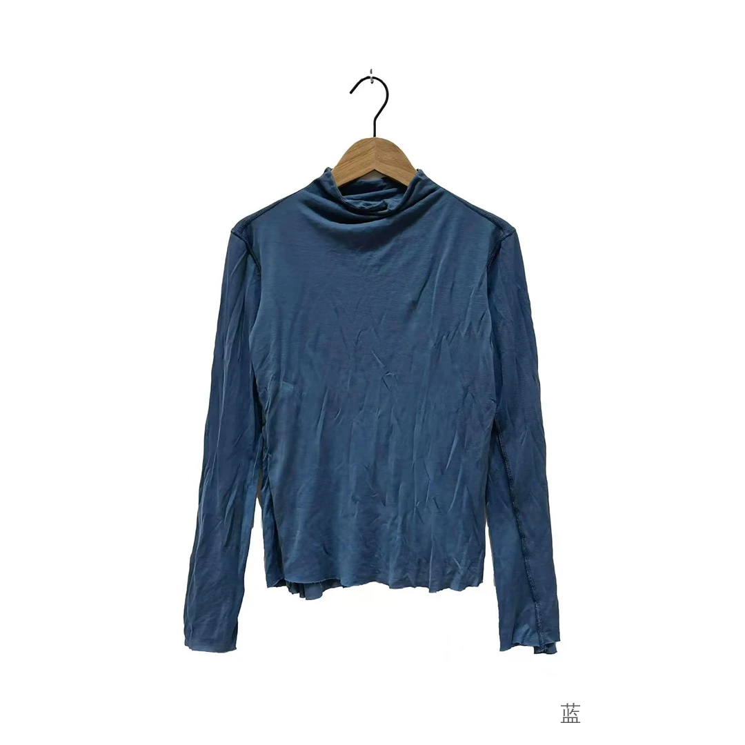 左岸迷香 25FW4028布衣分享丝棉【针织衫】 原创秋冬双层打底上衣