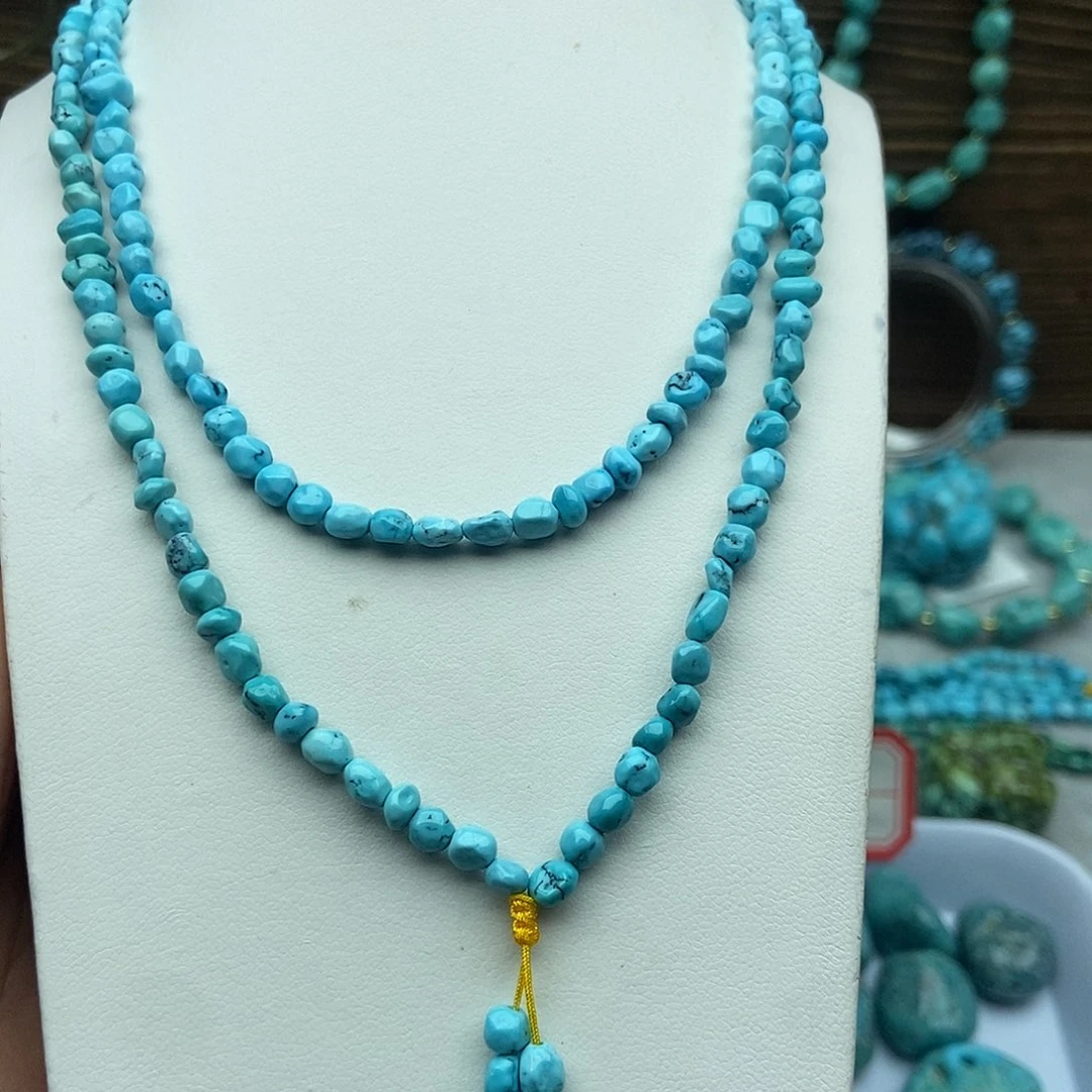 绿松石未镶嵌随形多圈