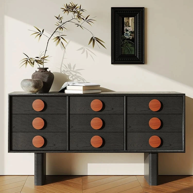 清仓【中古FUN·旭日】明星同款中古风斗柜玄关收纳柜电视餐边储物柜