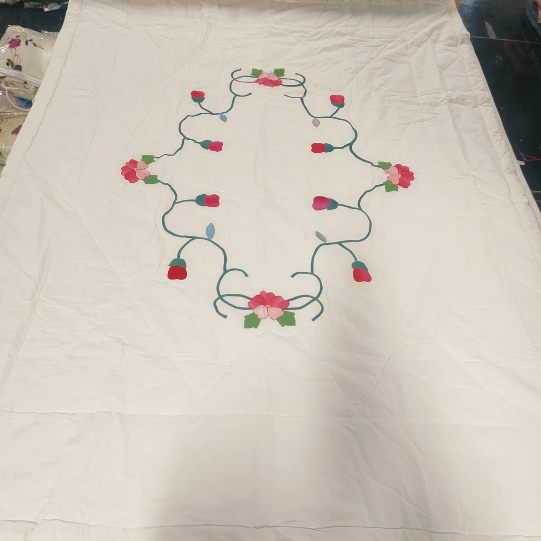 M214 贴布绣纯棉单人空调被1.5×2m