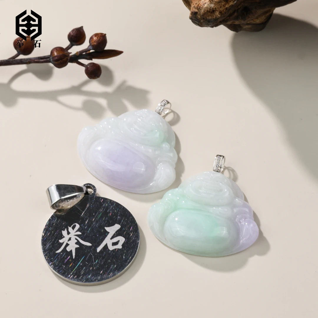 【举石精选】X0607-512-32翡翠吊坠18k（多样性发/一件）Q