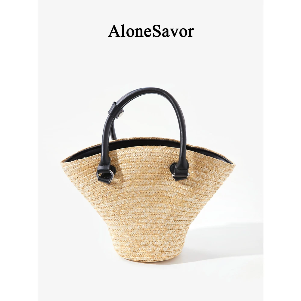 【ALONE SAVOR】单肩斜挎编织包度假沙滩通勤B113