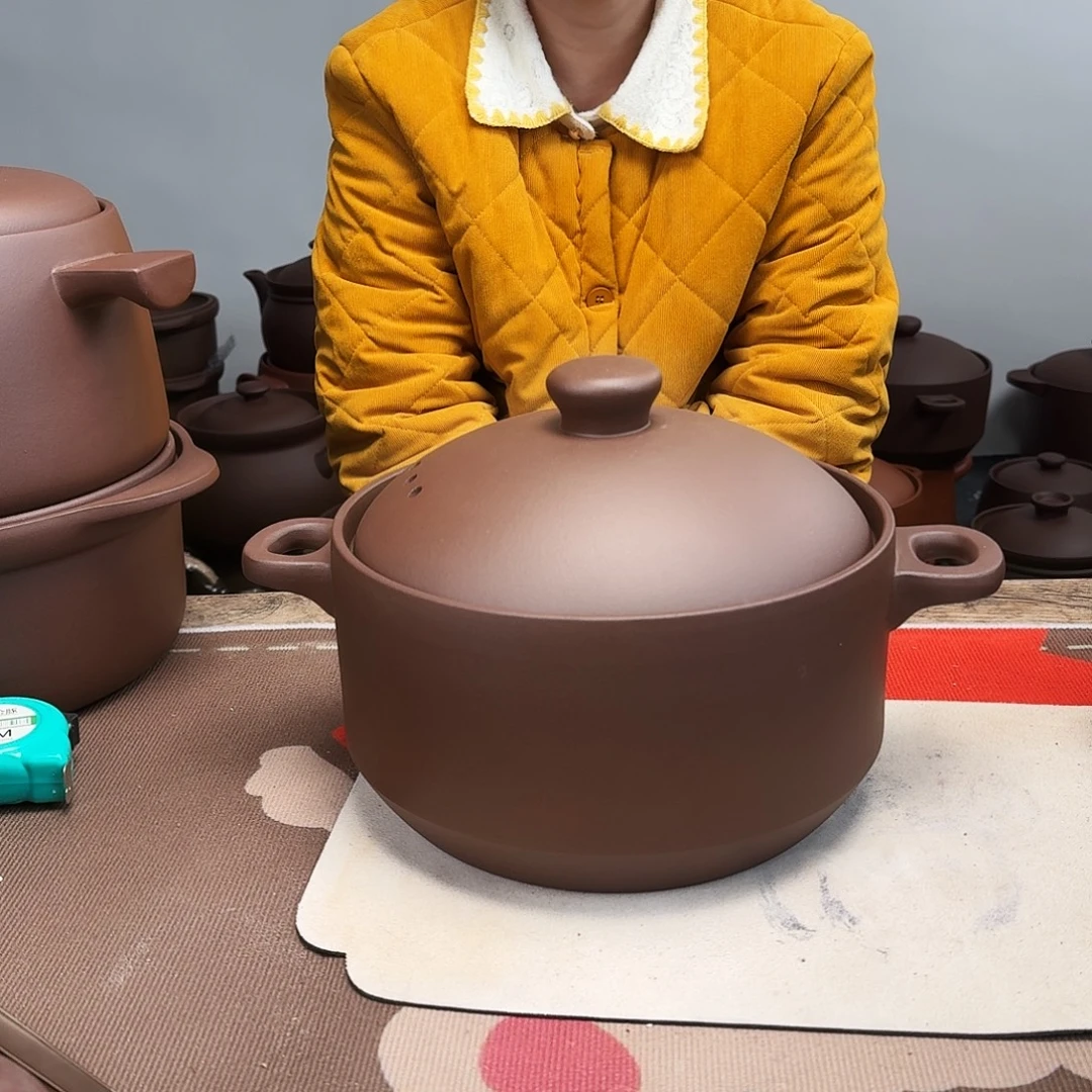 紫砂砂锅4升正品无暇