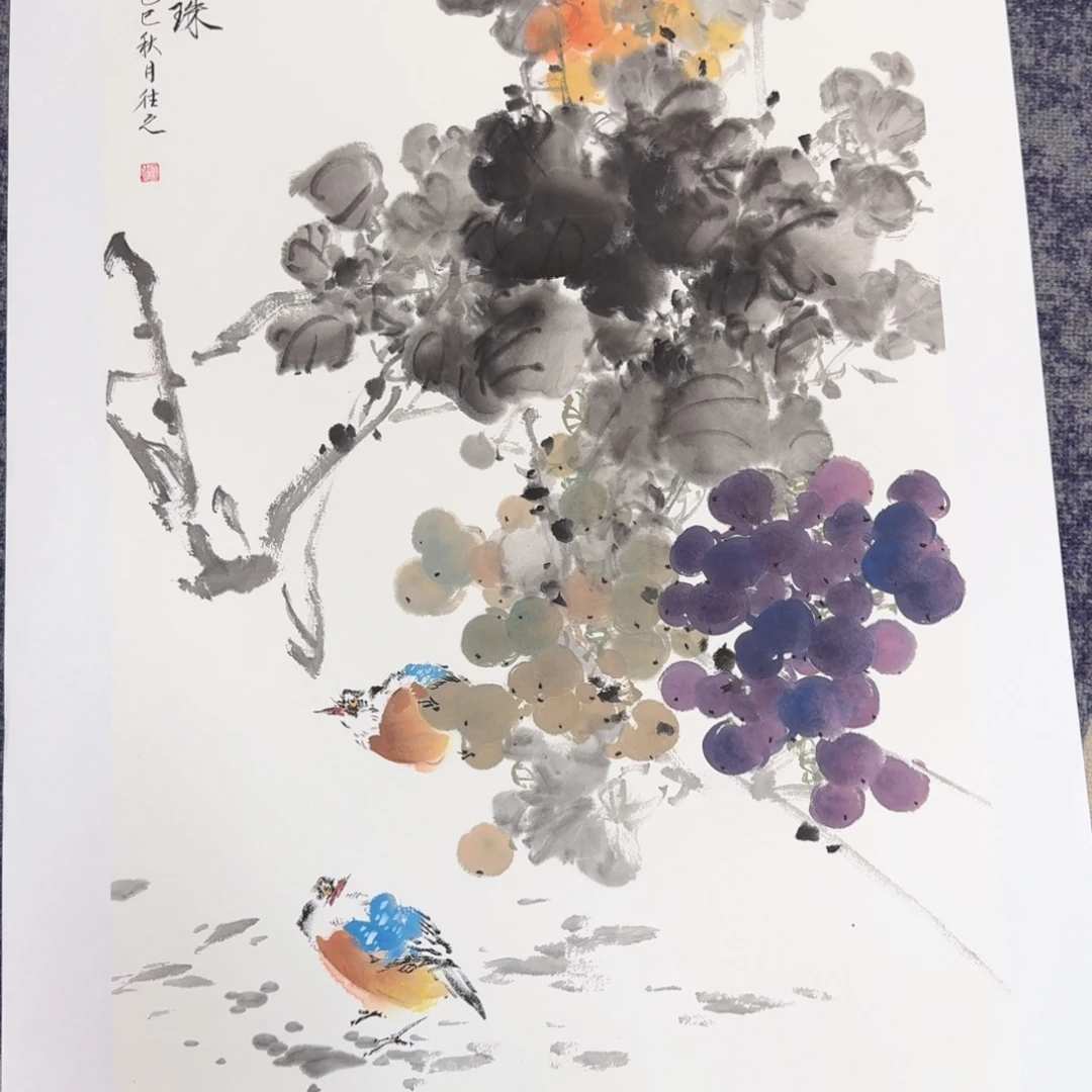 国画国画作品山水花鸟纯手绘