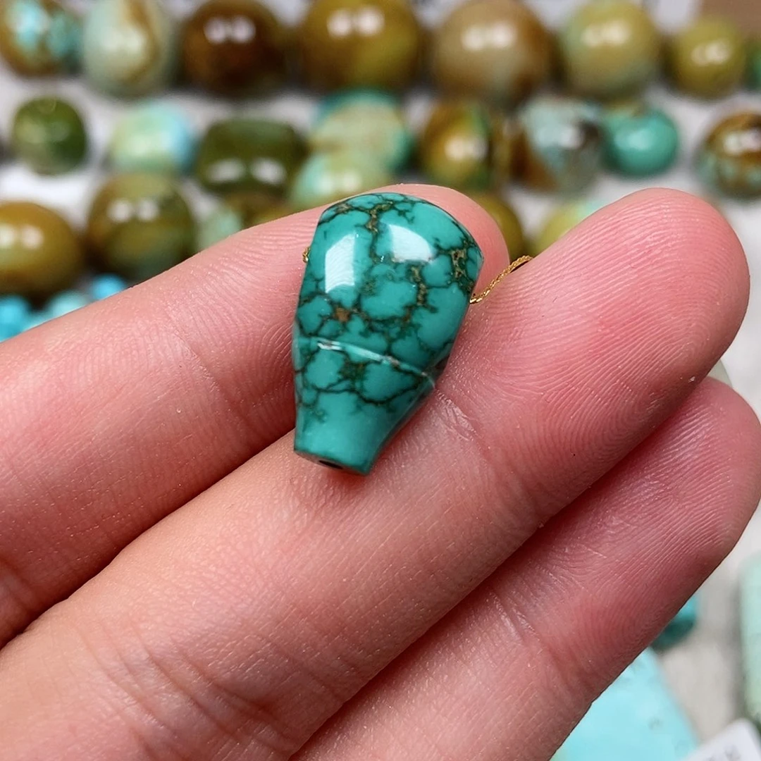未镶嵌绿松石珠宝半成品