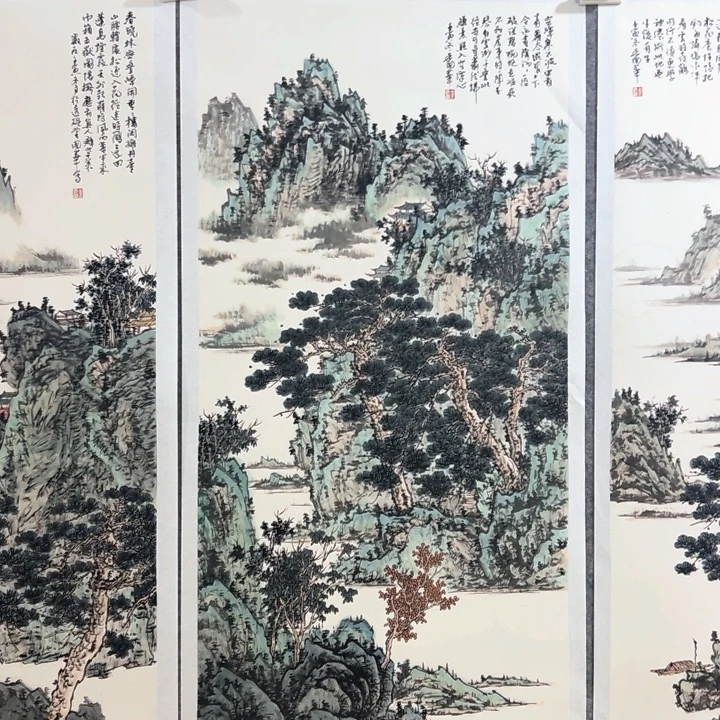 用***0国画朱国华四尺山水