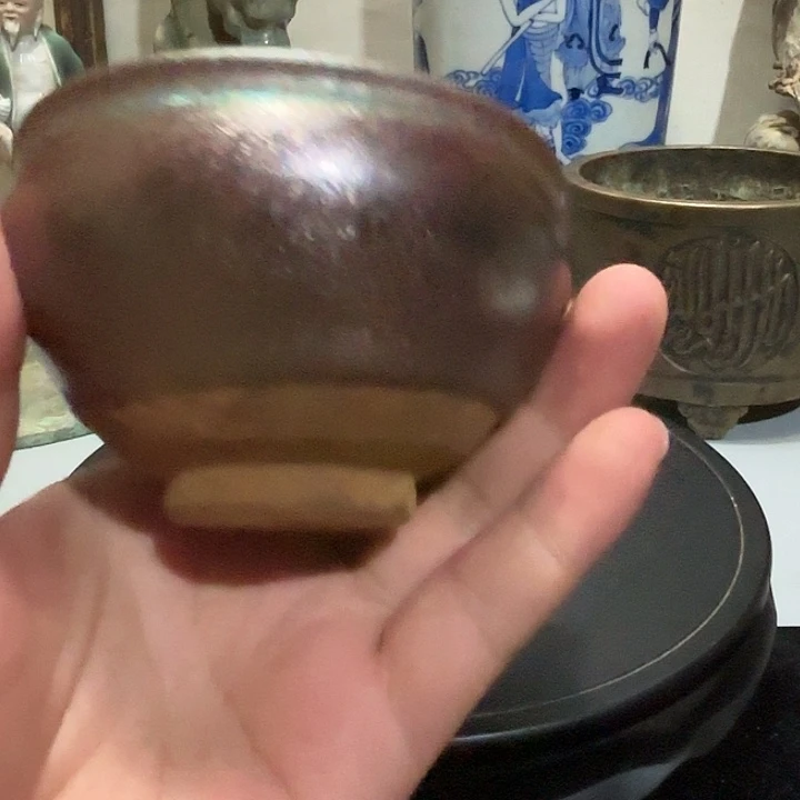 琉璃手工艺品建窑茶碗，美品