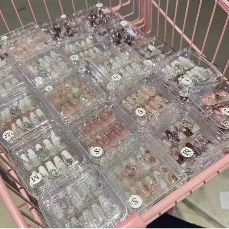 【请拍此链接】氛围感蝴蝶花花纯手工穿戴甲