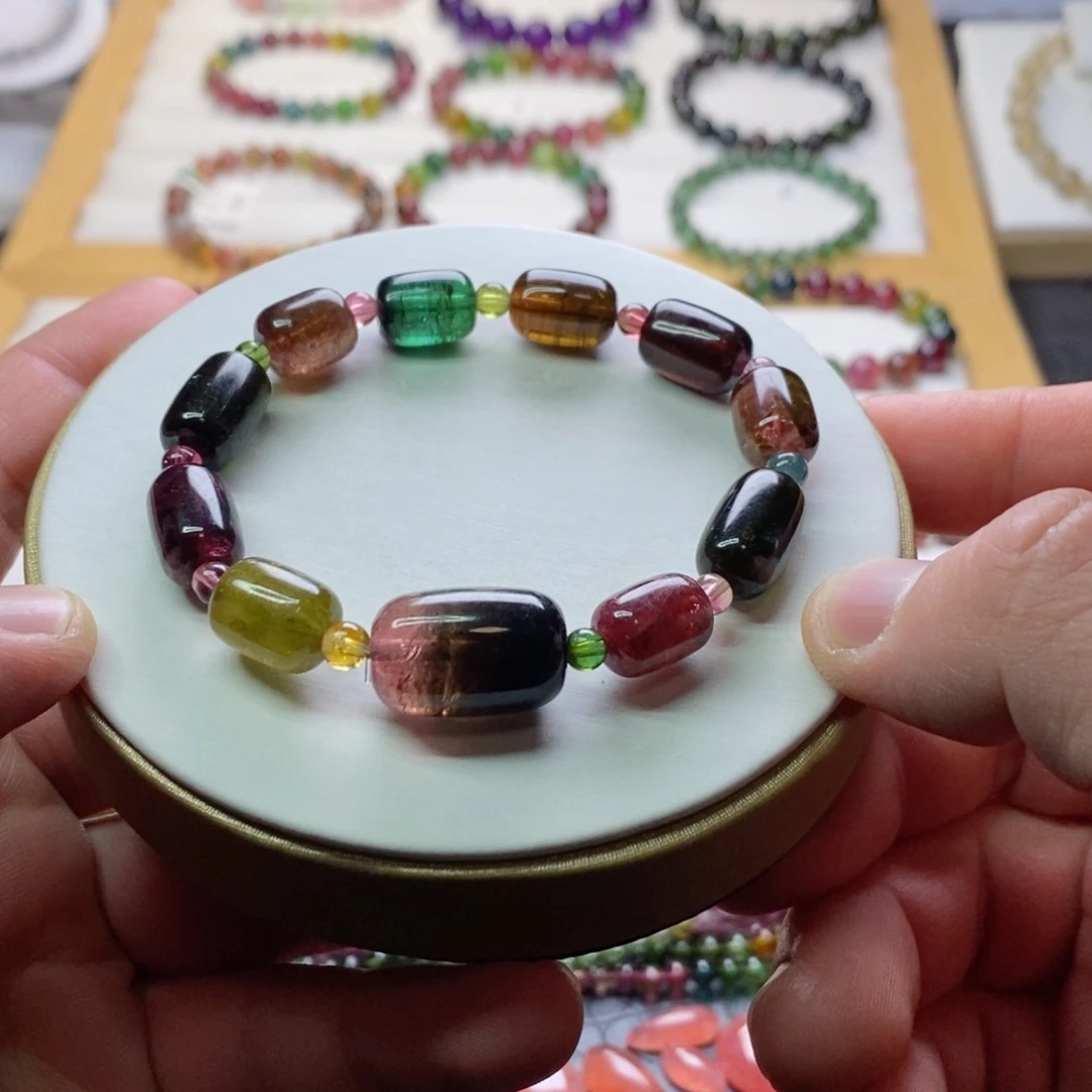 碧玺碧玺手链未镶嵌