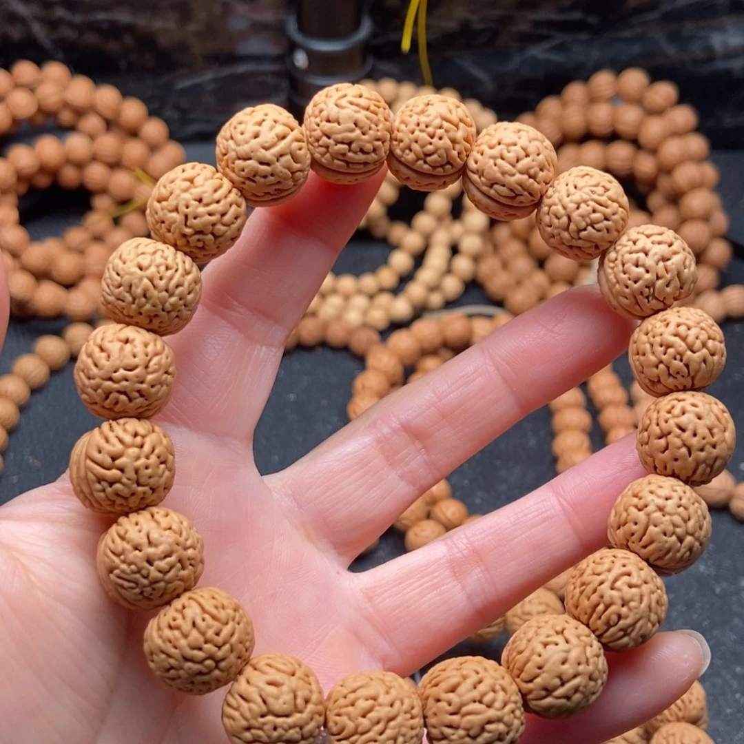 小***驼桃核手串金刚纹15➕原皮全品