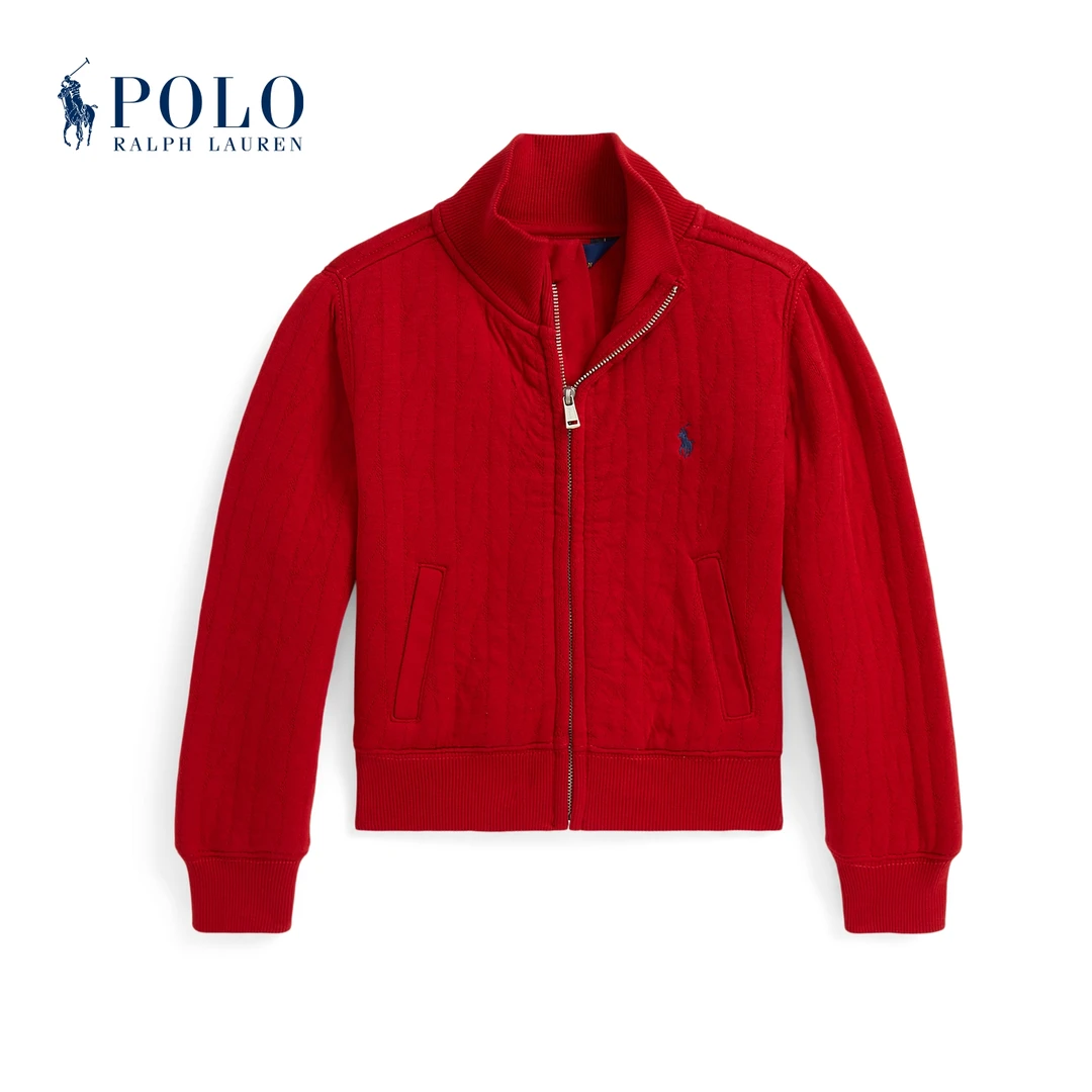 【礼盒包装】Ralph Lauren拉夫劳伦女童 25年绞花绗缝夹克312979001