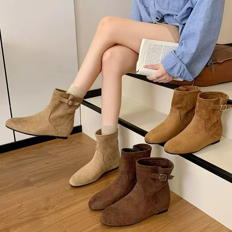 2025短筒秋冬马丁靴百搭秋冬季瘦瘦靴