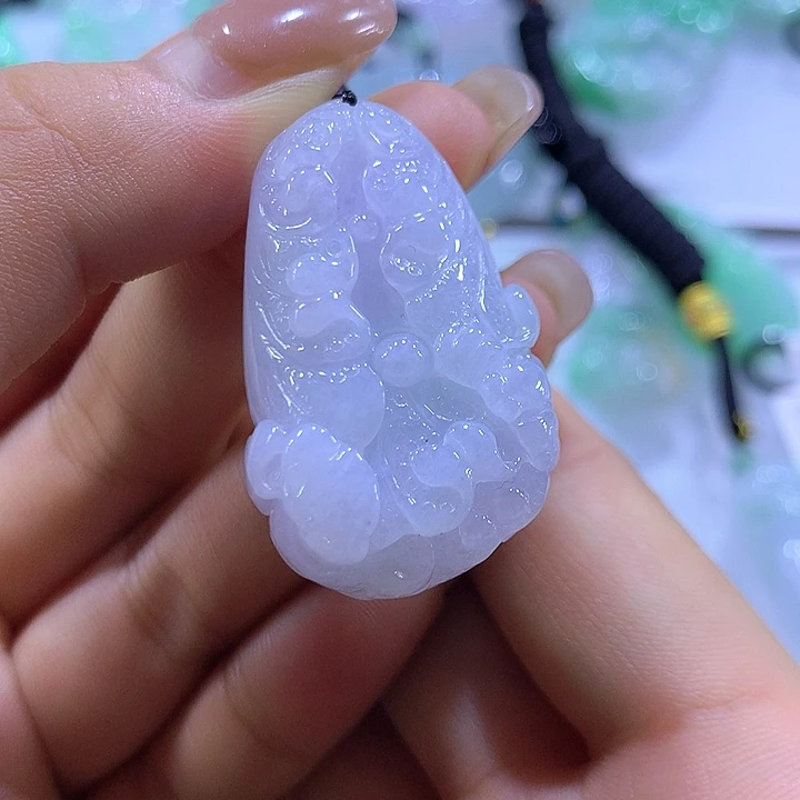 翡翠未镶嵌颈饰天然翡翠A货吊坠