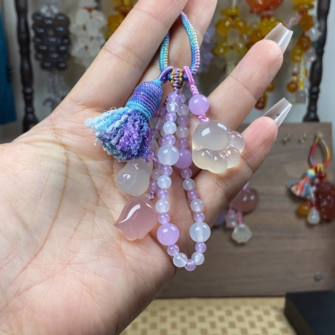 新品优雅猫爪钥匙扣