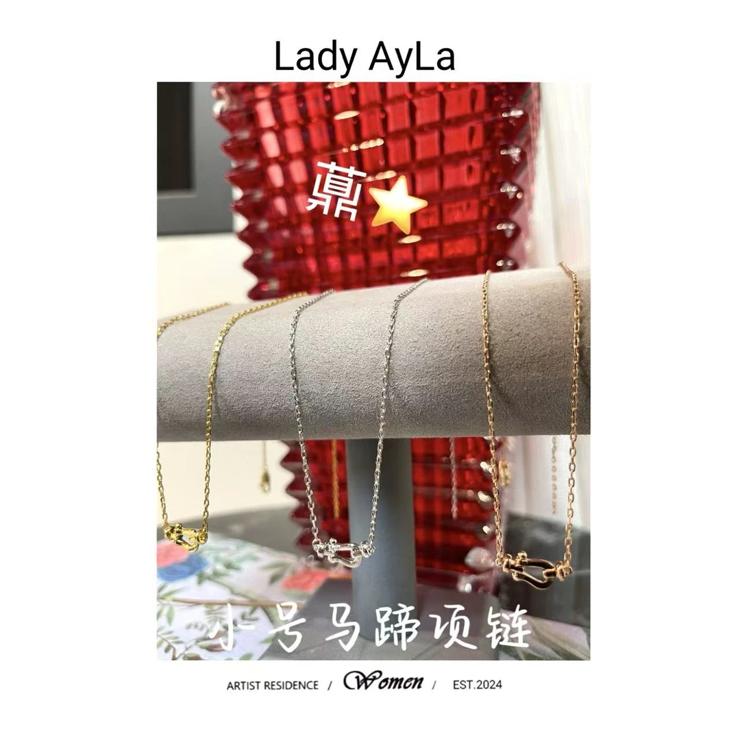 坠链均925银 25S 马蹄 小号 项链AL9733