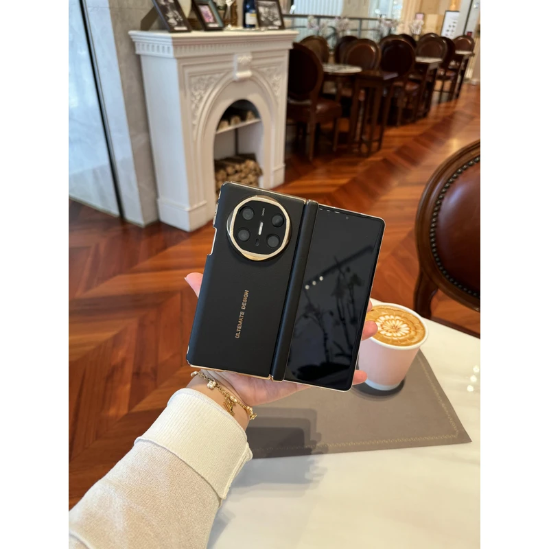 适用于华为Matex6/Matex5磁吸双中轴折叠手机壳 护镜头中轴手机壳