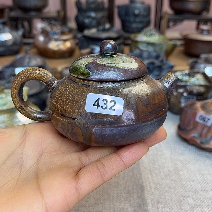 裸柴烧陶瓷手工茶器
