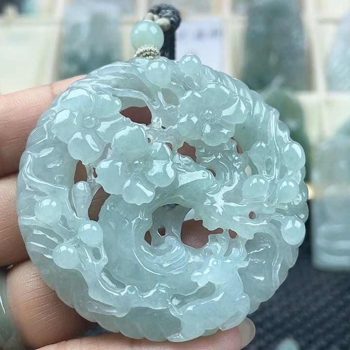 颈饰未镶嵌翡翠天然翡翠A货一路有礼