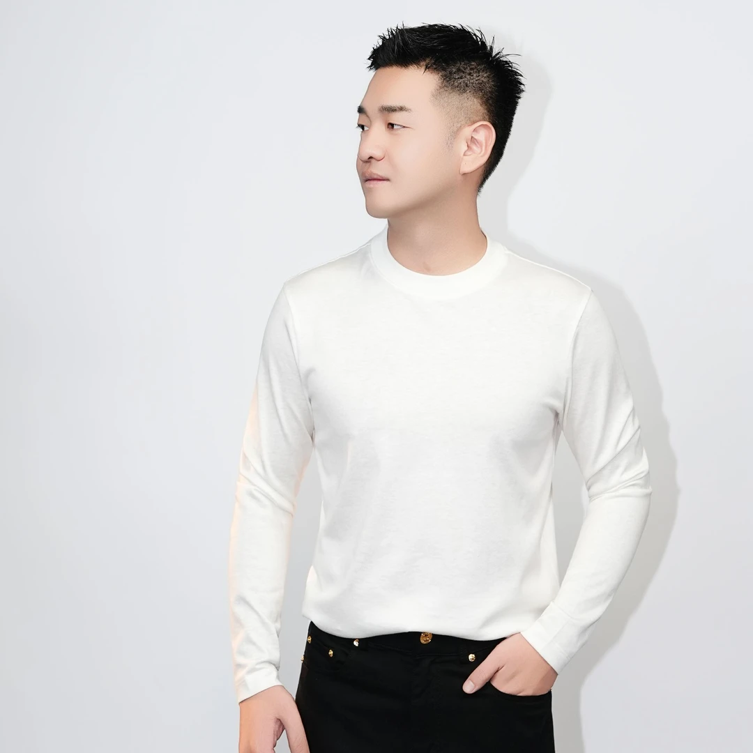 【JPR-CK713】羊绒桑蚕丝男士秋季打底长袖常规版型