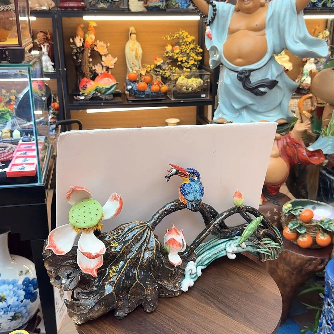 陶瓷原作荷塘月色
